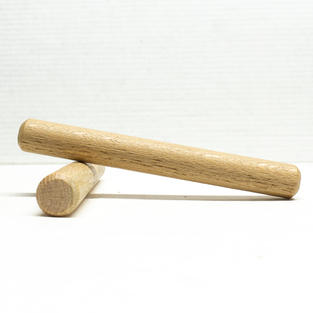 Two Red Oak Double Chamfer Pegs
